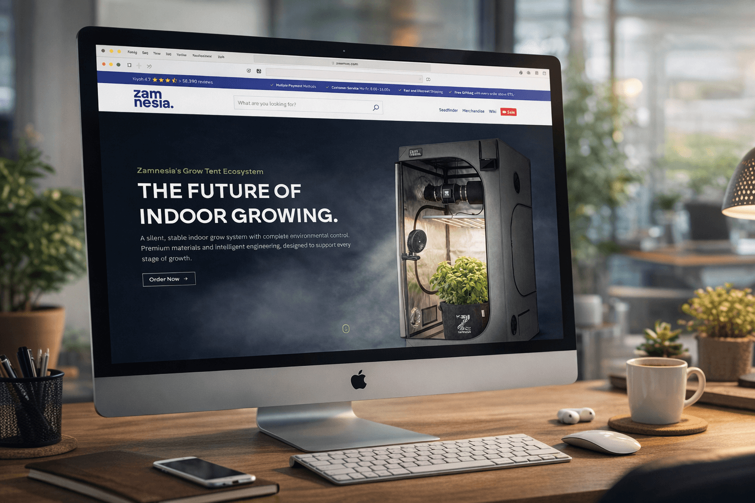 Growtent landingspage